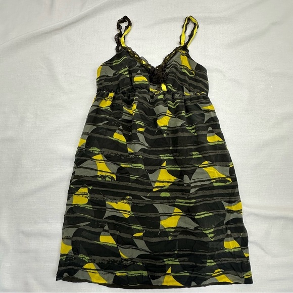 Anthropologie Size Small Hero & Leander Green Silk Dress - Picture 7 of 13